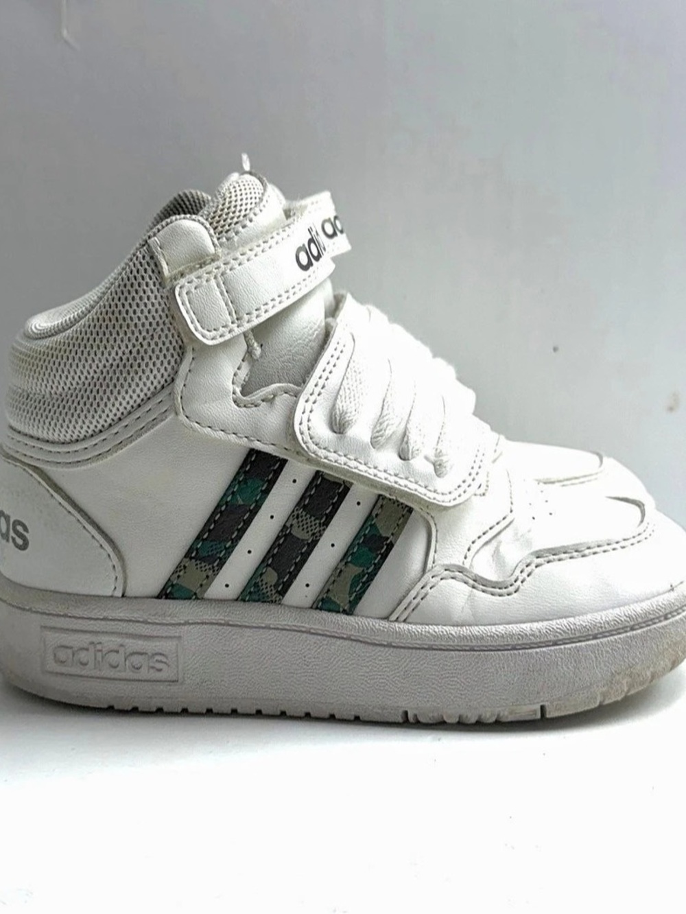 Aldidas Kids White High Top Sneakers Size 9K EU 26